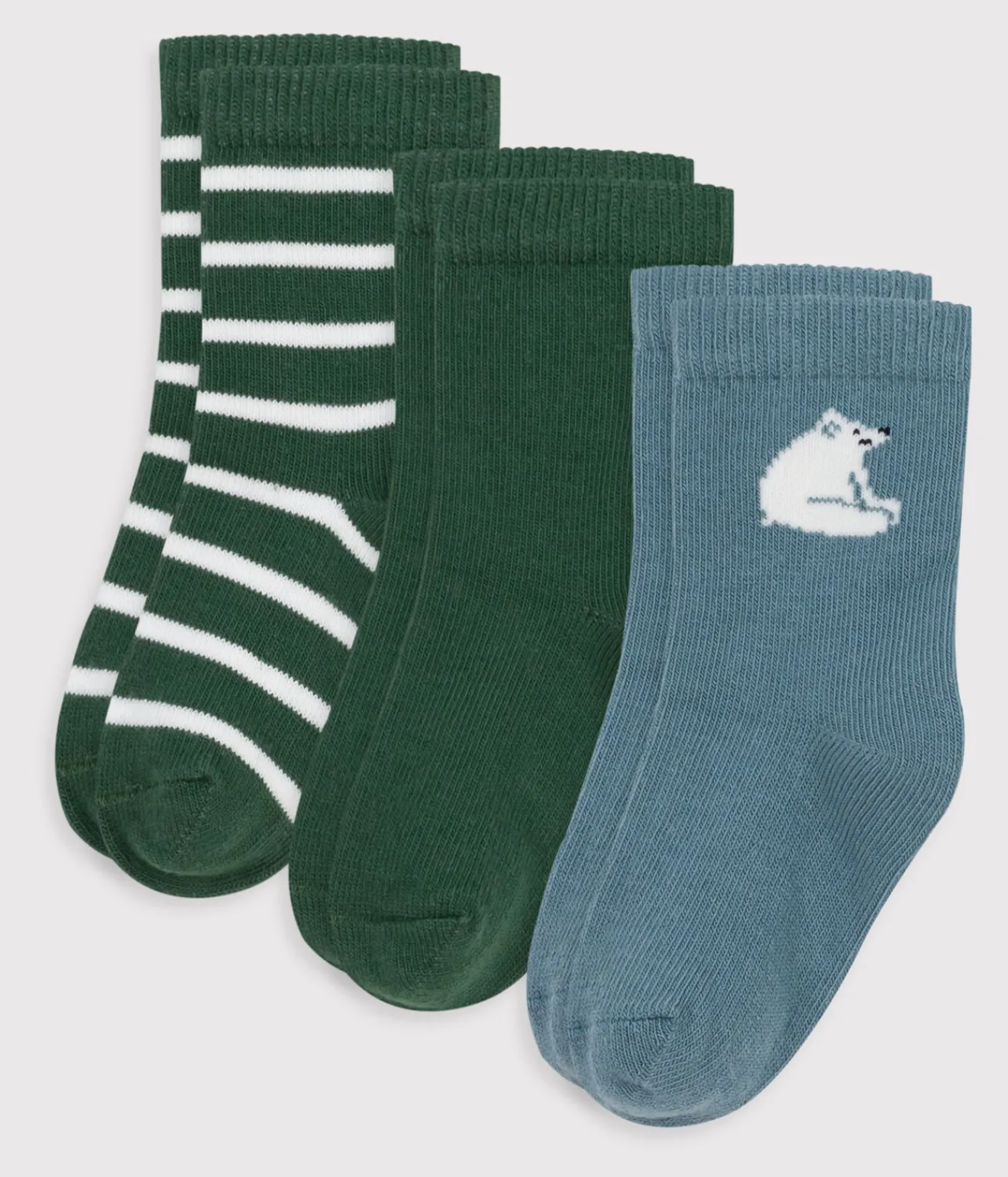 Petit Bateau Socken, Schühchen*3 Paar Babysocken aus Baumwolle variante 1