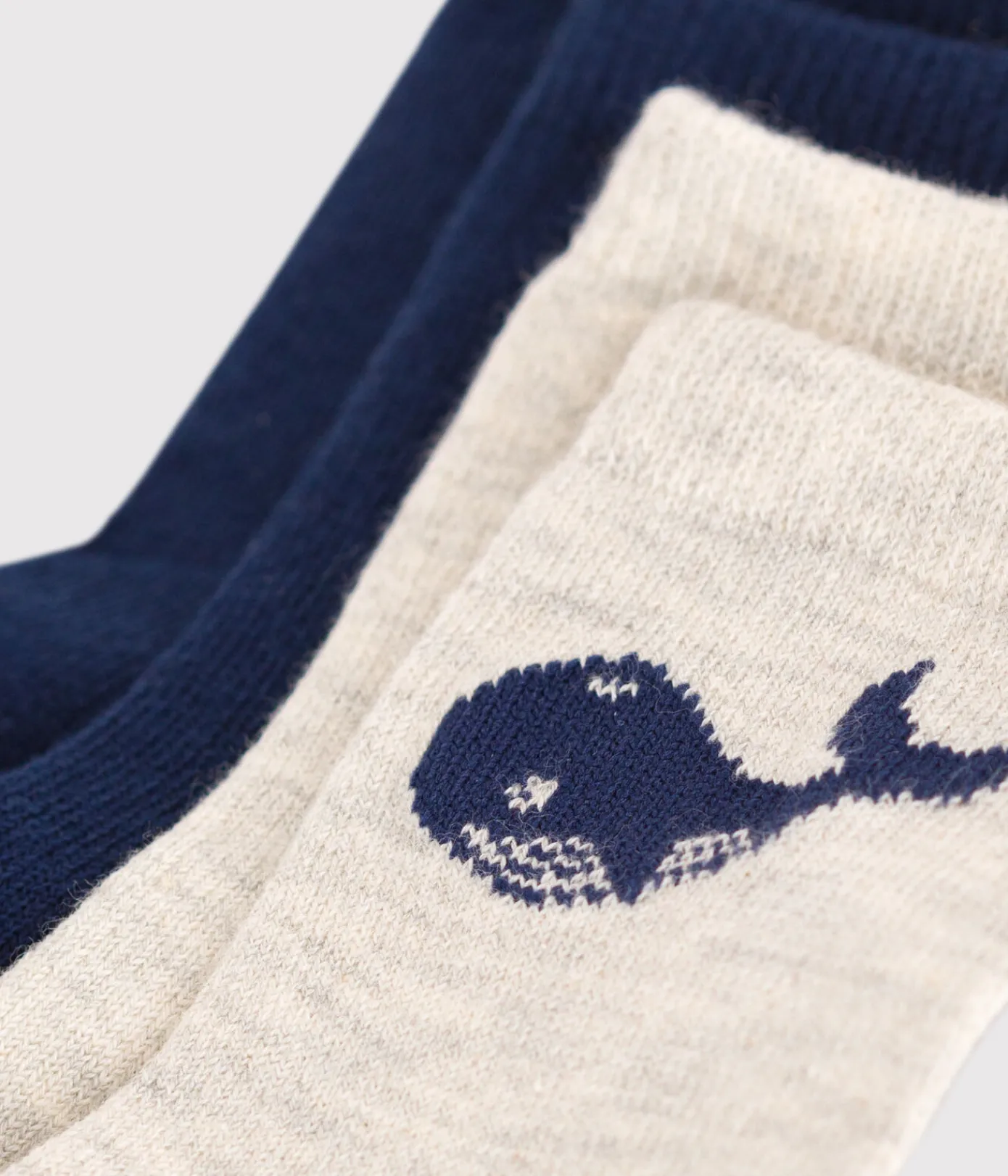 Petit Bateau Socken, Schühchen*2 Paar Baby-Socken aus Baumwolle mit Wal-Motiv variante 1