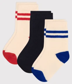 Petit Bateau Socken, Schühchen*3 Paar gestreifte Babysocken aus Baumwolle variante 1
