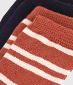 Petit Bateau Socken, Schühchen*2 Paar gestreifte Babysocken aus Baumwolle variante 1