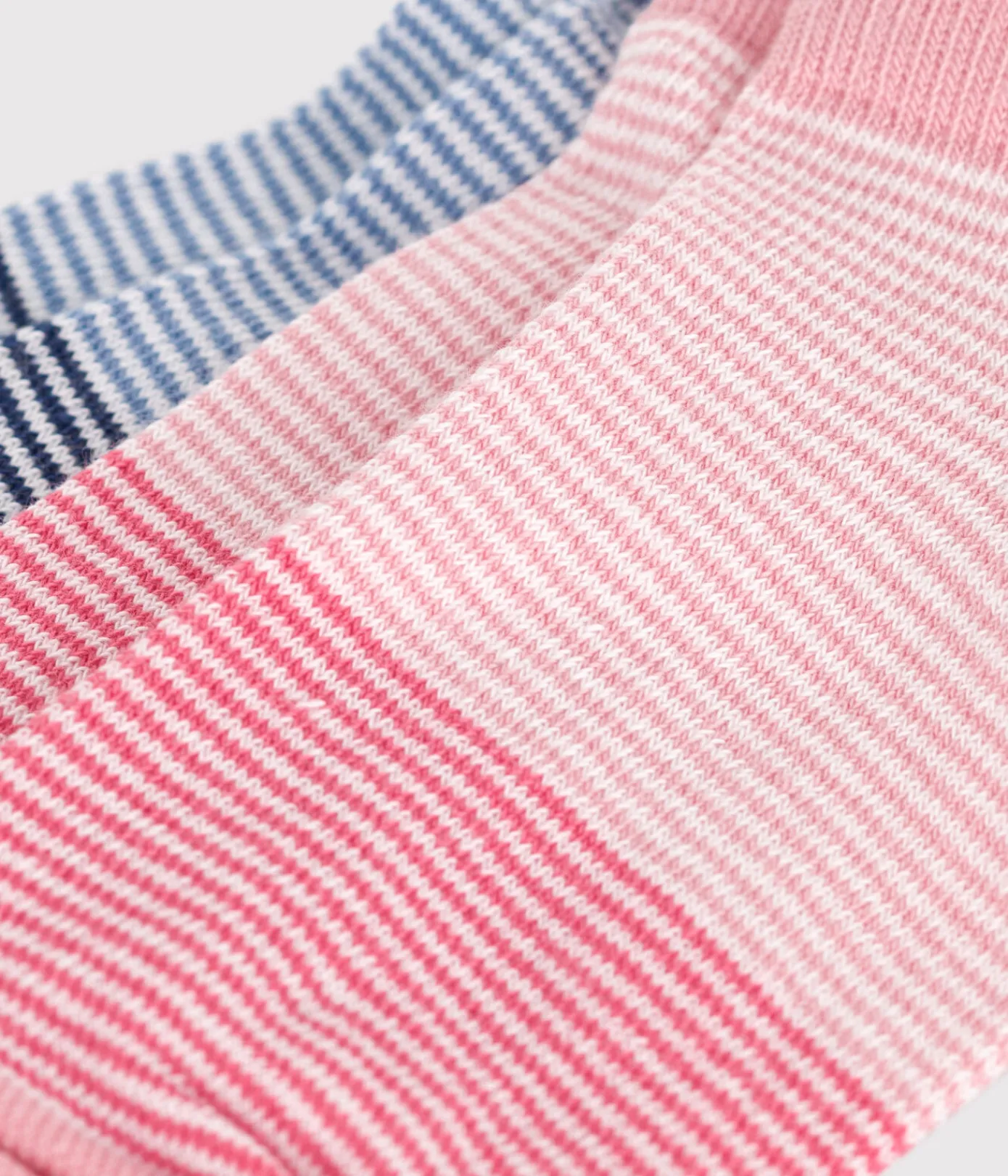 Petit Bateau Socken, Strumpfhosen*2 Paar Kindersocken für Mädchen aus Milleraies-Baumwolle variante 1