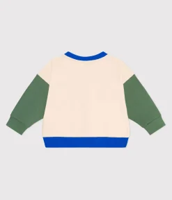 Petit Bateau Pullover, Cardigans*Baby College-Jacke aus Baumwolle im Colorblock AVALANCHE/ PALMERAIE