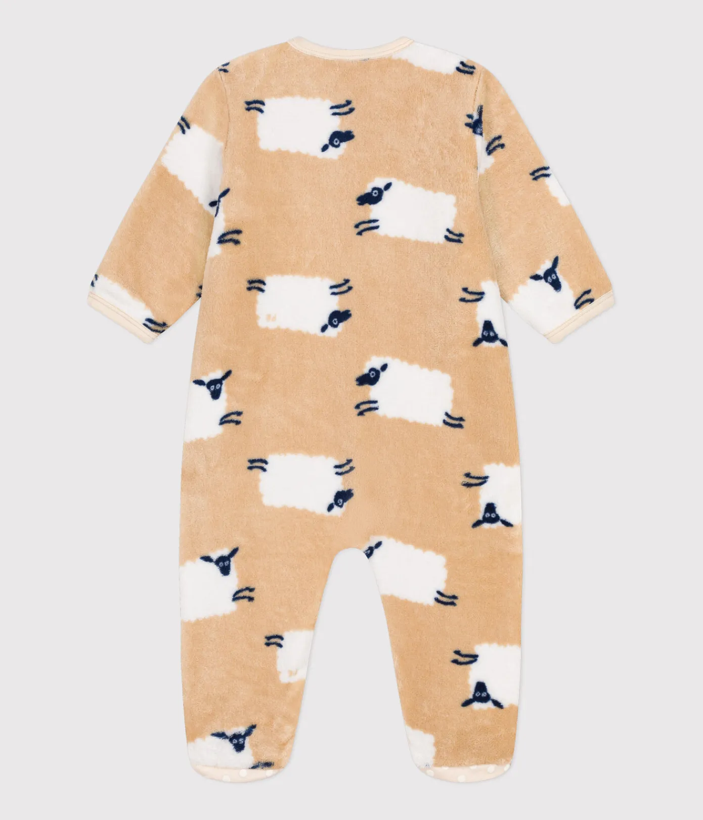 Petit Bateau Schlafanzüge, Strampler*Baby Overall-Pyjama aus Fleece TRENCH/ MULTICO