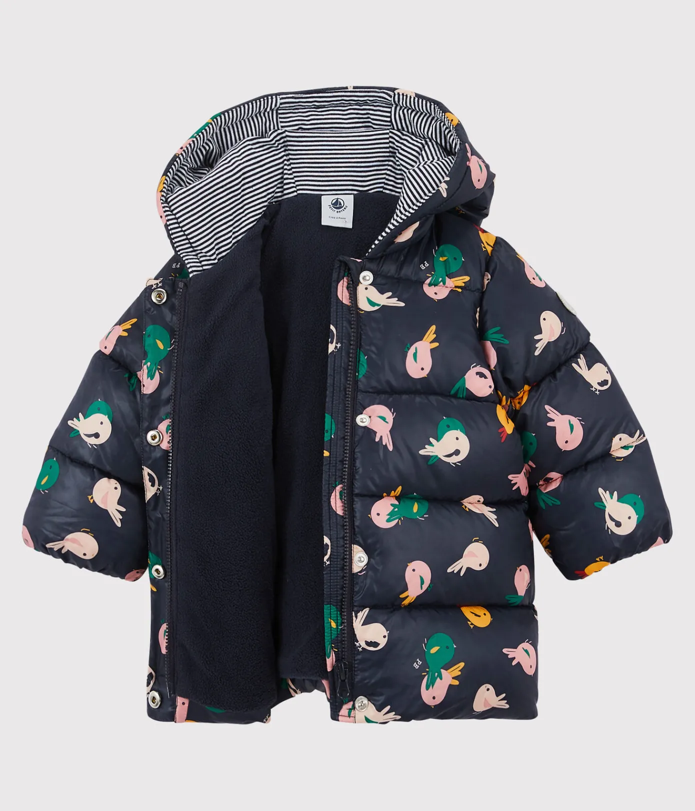 Petit Bateau Jacken, Anoraks*Baby-Anorak aus Polyamid. blau SMOKING/weiss MULTICO