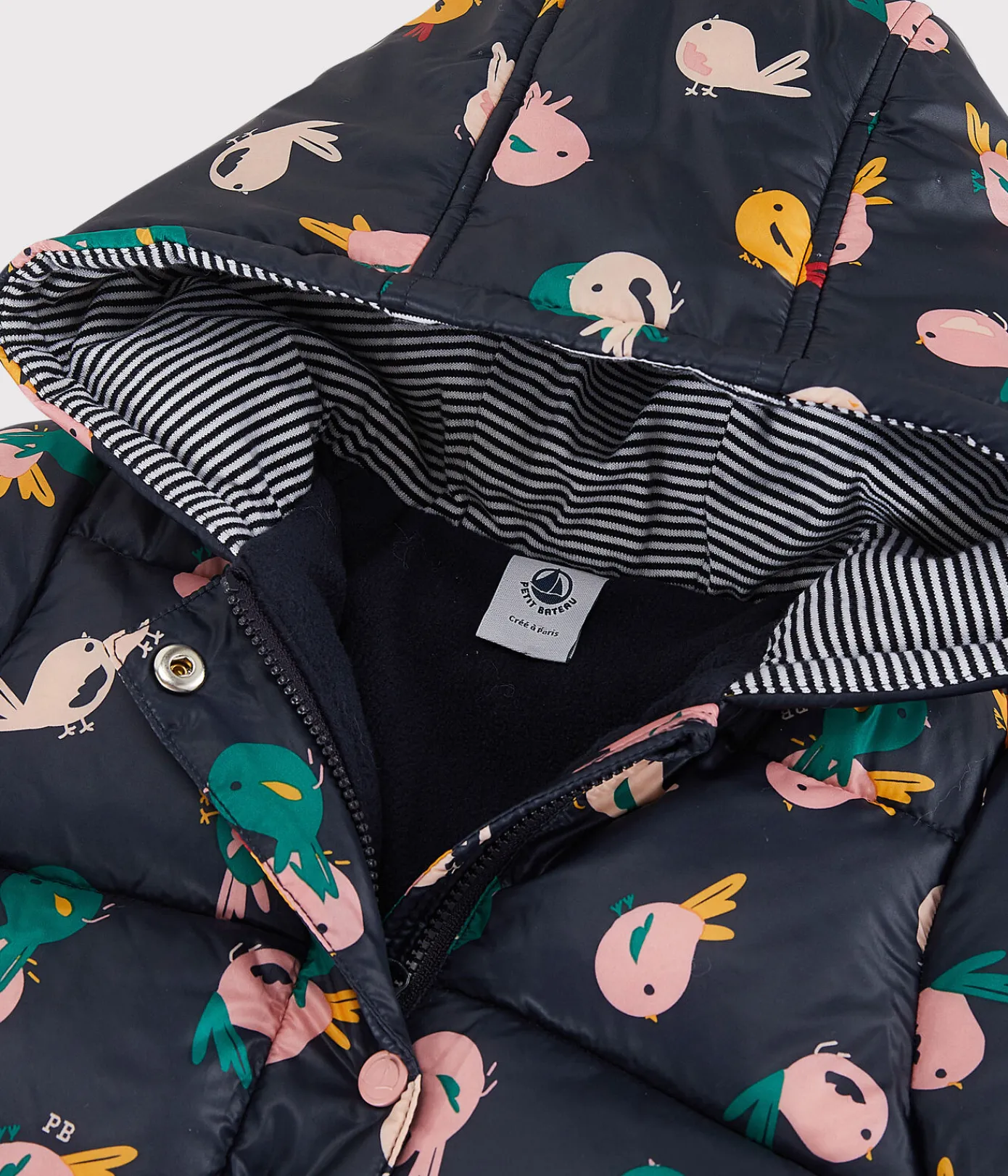 Petit Bateau Jacken, Anoraks*Baby-Anorak aus Polyamid. blau SMOKING/weiss MULTICO