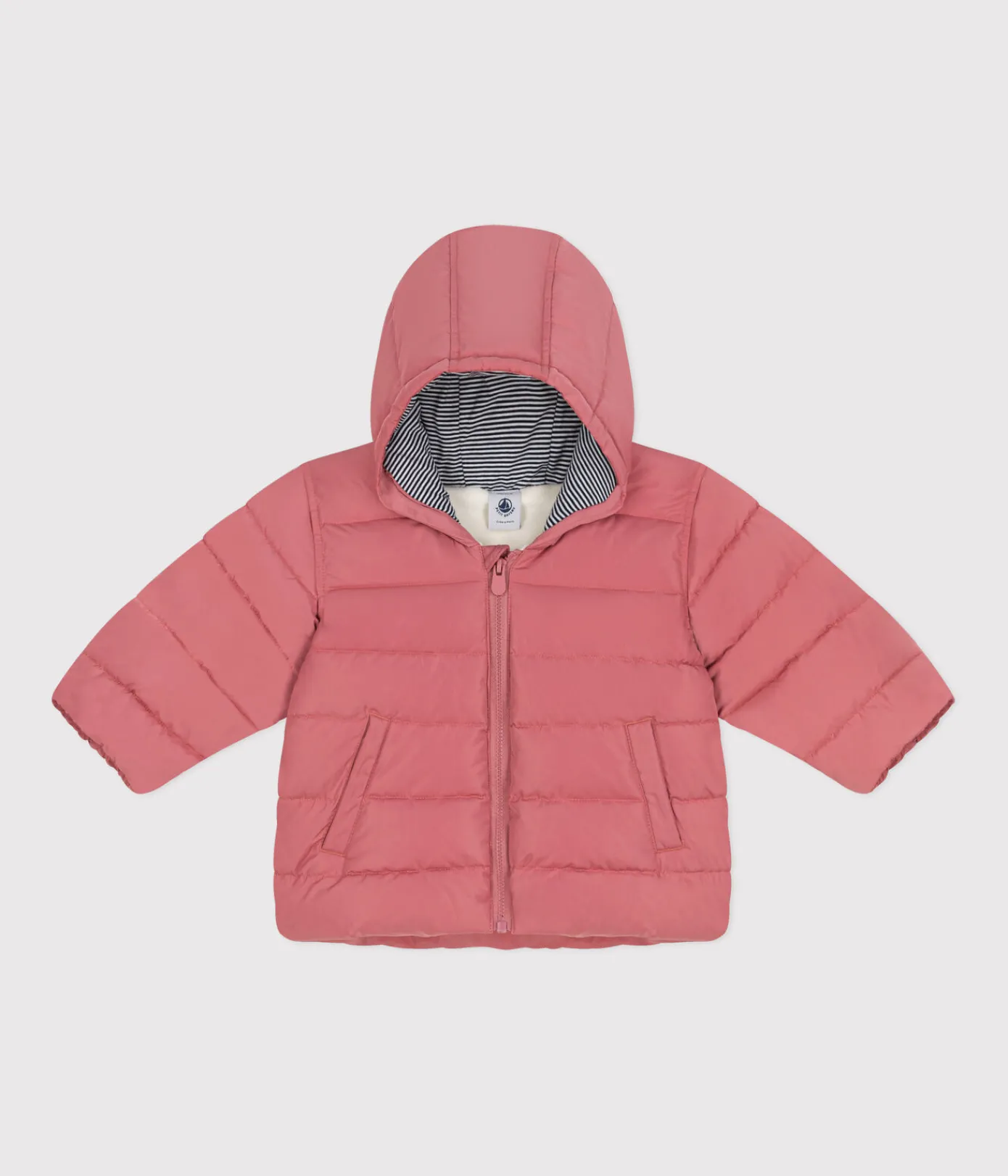 Petit Bateau Jacken, Anoraks*Baby-Anorak mit Fleece-Futter rosa ROSEWOOD