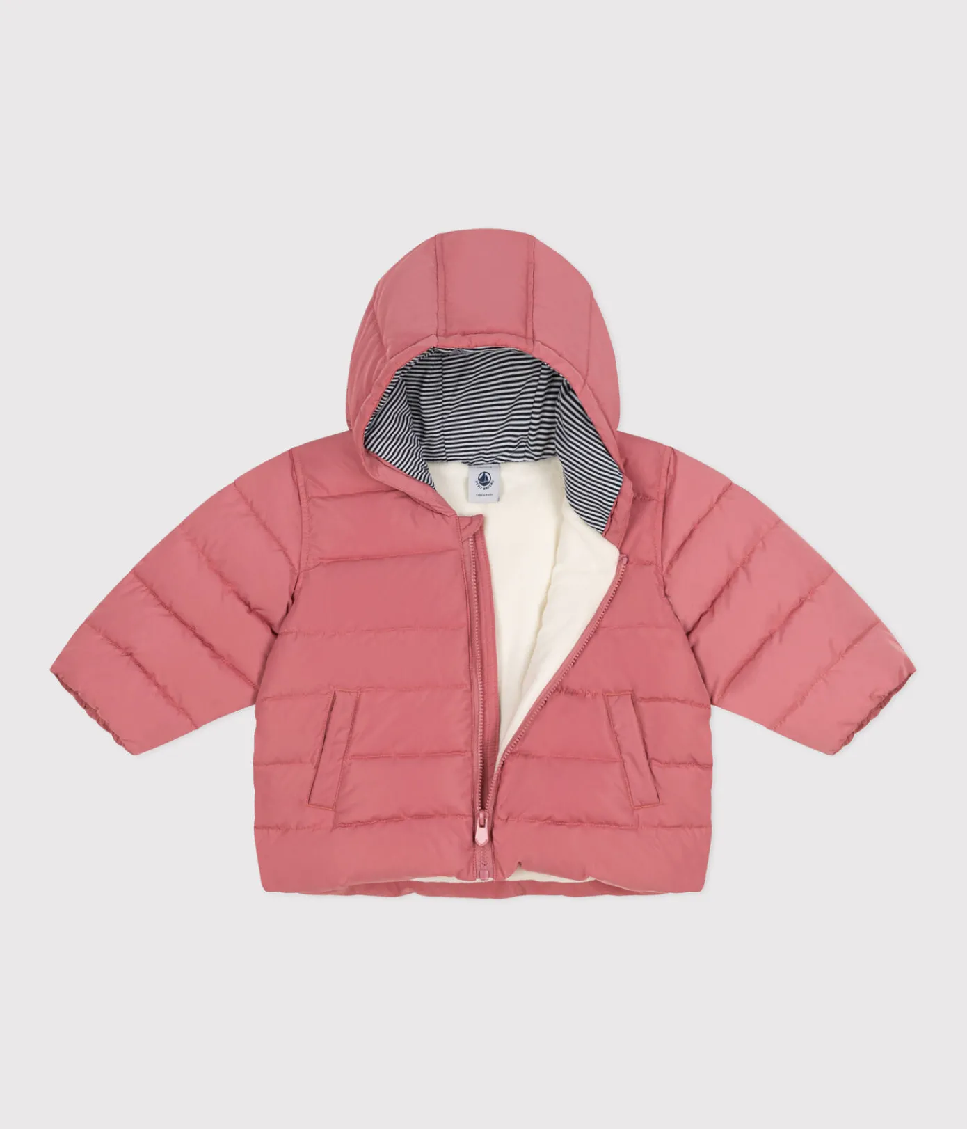 Petit Bateau Jacken, Anoraks*Baby-Anorak mit Fleece-Futter rosa ROSEWOOD