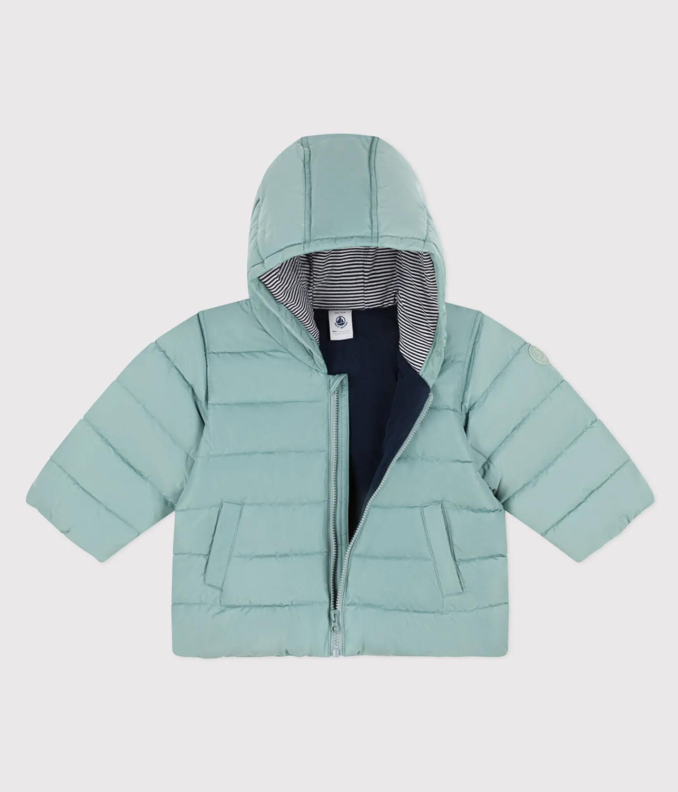 Petit Bateau Jacken, Anoraks*Baby-Anorak mit Fleece-Futter grün PAUL