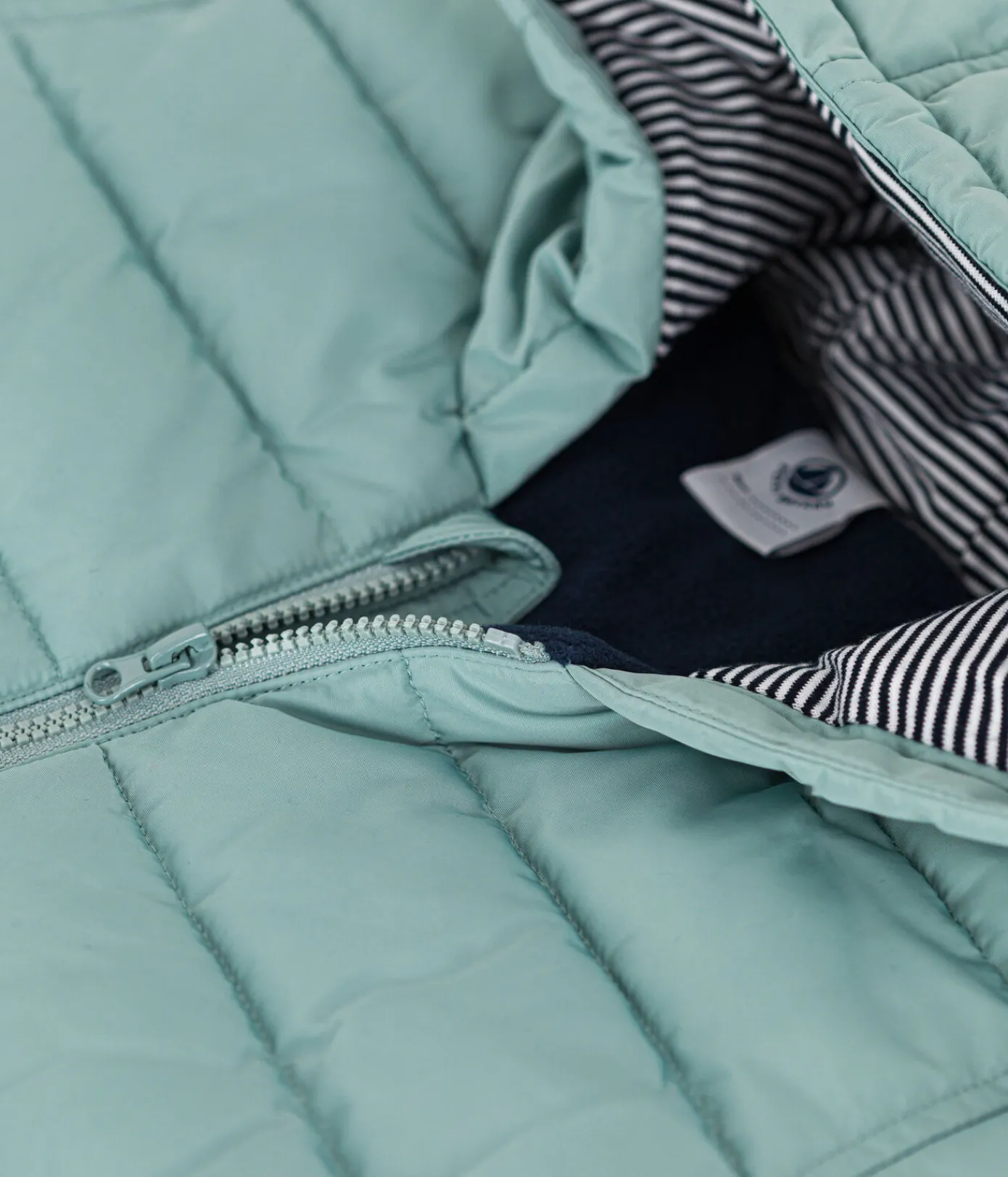 Petit Bateau Jacken, Anoraks*Baby-Anorak mit Fleece-Futter grün PAUL
