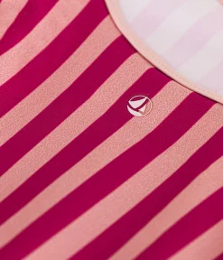 Petit Bateau Bademode, Uv-Kleidung*Baby-Badeanzug rosa DELHI/ SALINE