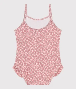 Petit Bateau Bademode, Uv-Kleidung*Baby-Badeanzug PANTY/ MARSHMALLOW