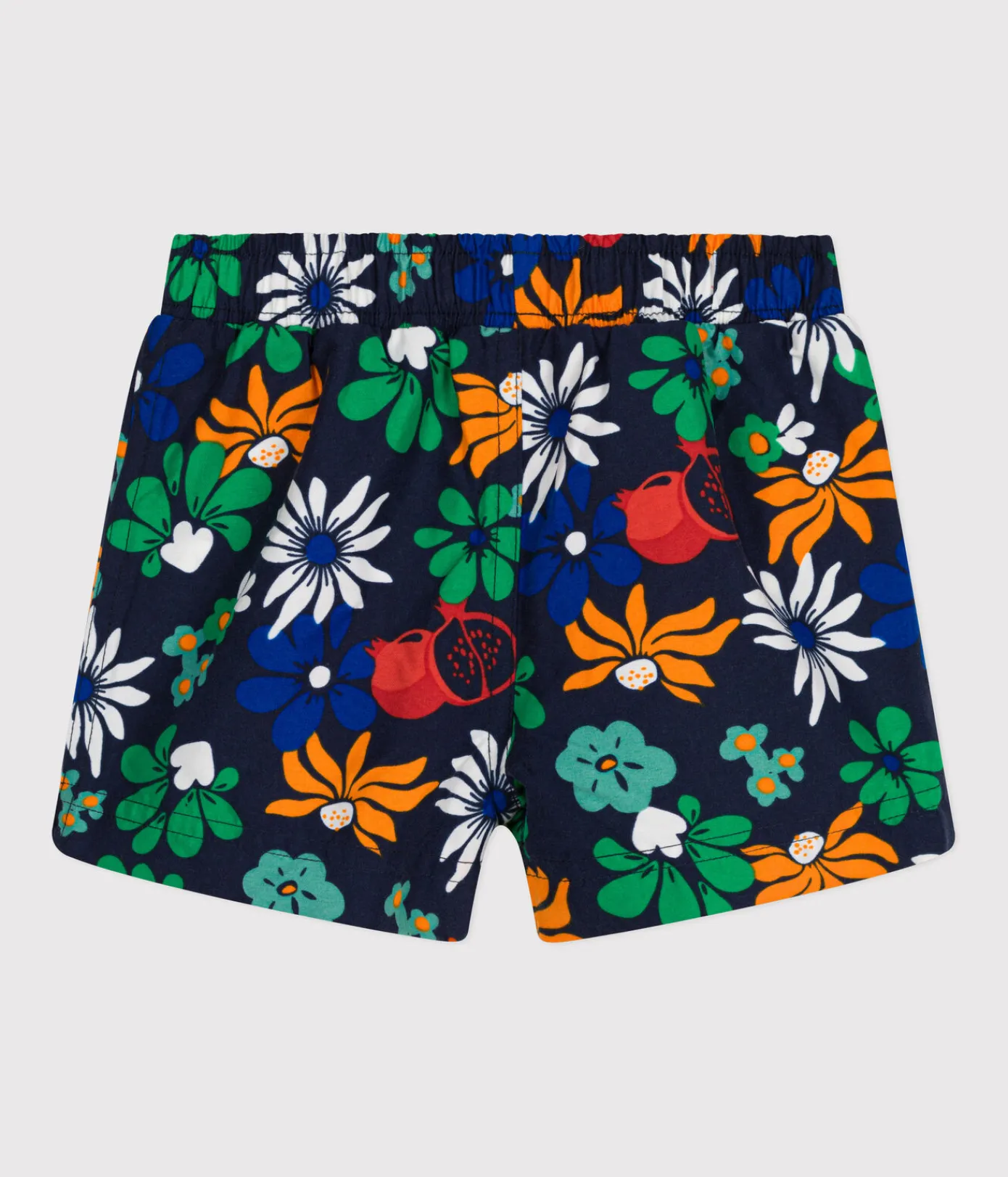 Petit Bateau Bademode, Uv-Kleidung*Baby-Badeshorts blau MEDIEVAL/weiss MULTICO