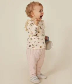 Petit Bateau T-Shirts, Oberteile*Baby-Bluse aus Doppeljersey weiss AVALANCHE/ MULTICO
