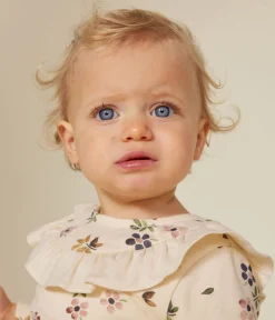 Petit Bateau T-Shirts, Oberteile*Baby-Bluse aus Doppeljersey weiss AVALANCHE/ MULTICO