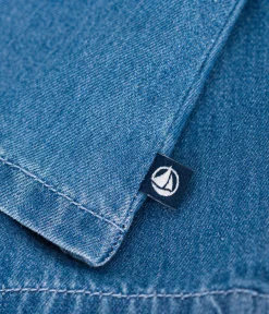 Petit Bateau T-Shirts, Oberteile*Baby-Bluse aus leichtem Denim blau DENIM CLAIR
