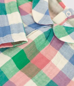 Petit Bateau T-Shirts, Oberteile*Baby-Bluse aus Musselin-Stoff weiss AVALANCHE/ MULTICO