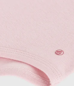 Petit Bateau T-Shirts, Oberteile*Baby-Body mit Kragen aus einfarbiger Baumwolle rosa JOLI