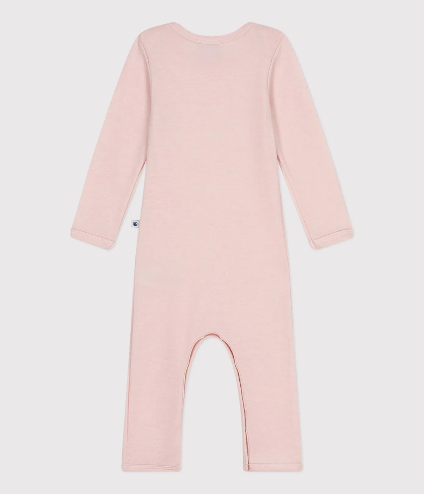 Petit Bateau Bodys*Baby-Body mit langen Beinen aus Wolle und Baumwolle rosa SALINE