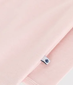 Petit Bateau Bodys*Baby-Body mit langen Beinen aus Wolle und Baumwolle rosa SALINE