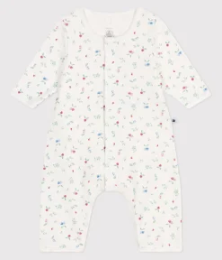 Petit Bateau Newborn|Schlafanzüge, Strampler*Baby-Bodyjama ohne Füßchen aus Baumwolle mit Frucht-Motiv weiss MARSHMALLOW/weiss MULTICO