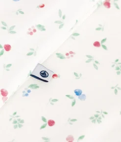Petit Bateau Newborn|Schlafanzüge, Strampler*Baby-Bodyjama ohne Füßchen aus Baumwolle mit Frucht-Motiv weiss MARSHMALLOW/weiss MULTICO