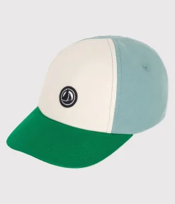 Petit Bateau Accessoires, Sonnenhüte, Caps*Baby-Cap aus Baumwolle PAUL/ MULTICO