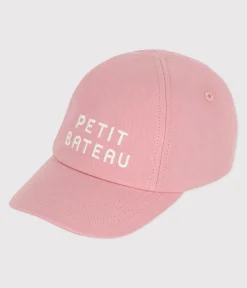 Petit Bateau Accessoires, Sonnenhüte, Caps*Baby-Cap aus Baumwolle für Mädchen rosa CHARME