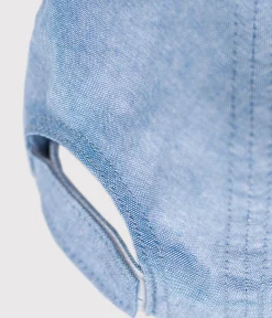 Petit Bateau Accessoires, Sonnenhüte, Caps*Baby-Cap aus hellem Denim blau DENIM CLAIR