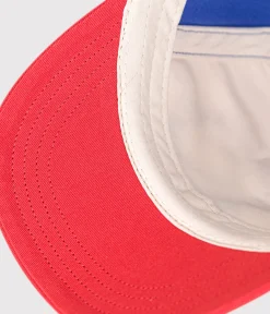 Petit Bateau Accessoires, Sonnenhüte, Caps*Baby-Cap 'Team Sport' aus Baumwolle weiss AVALANCHE/ MULTICO