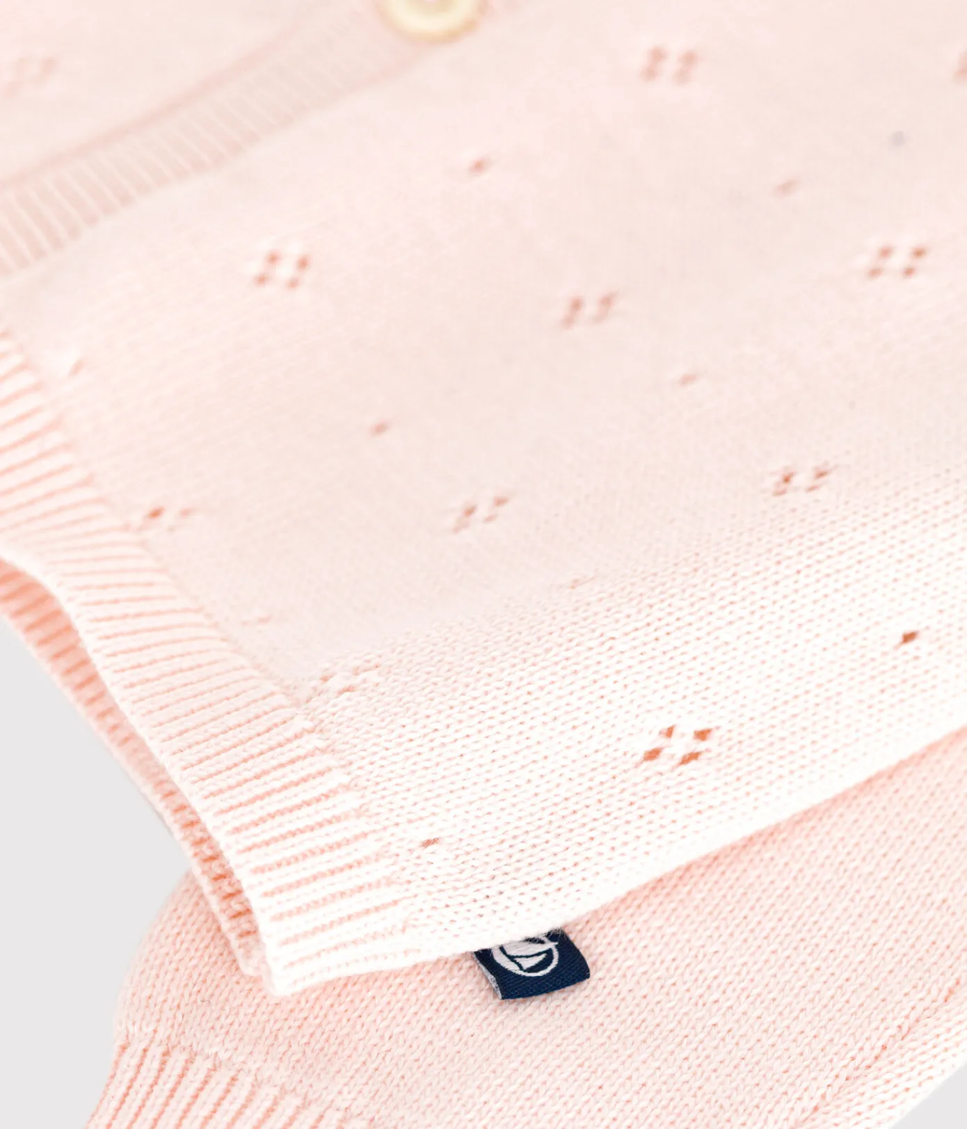 Petit Bateau Pullover, Cardigans*Baby-Cardigan aus Baumwolle mit Zierstrick rosa FLEUR