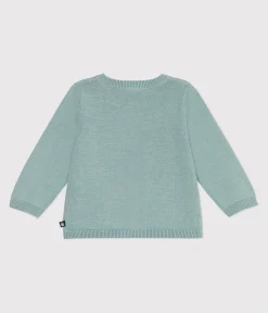 Petit Bateau Pullover, Cardigans*Baby-Cardigan aus Baumwolle mit Zierstrick grün PAUL