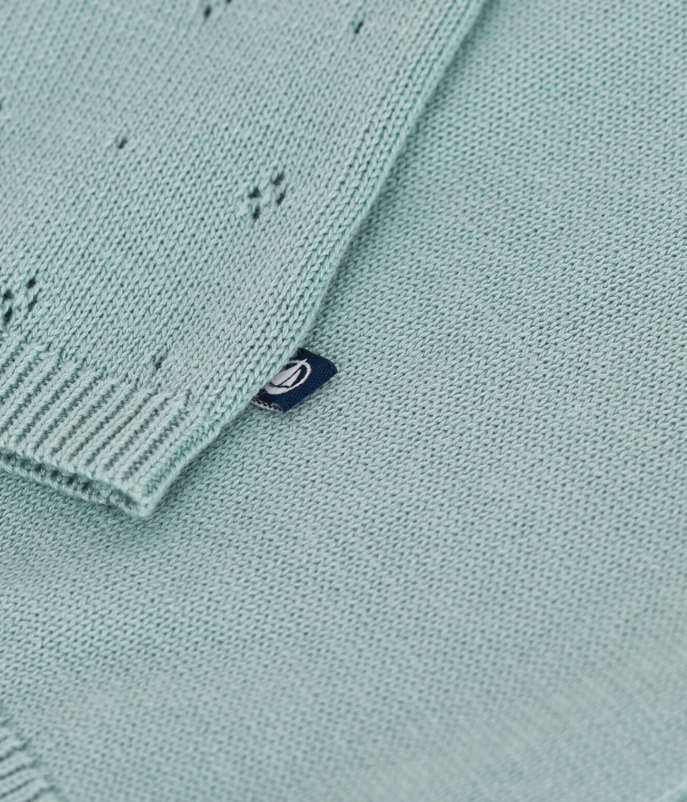 Petit Bateau Pullover, Cardigans*Baby-Cardigan aus Baumwolle mit Zierstrick grün PAUL
