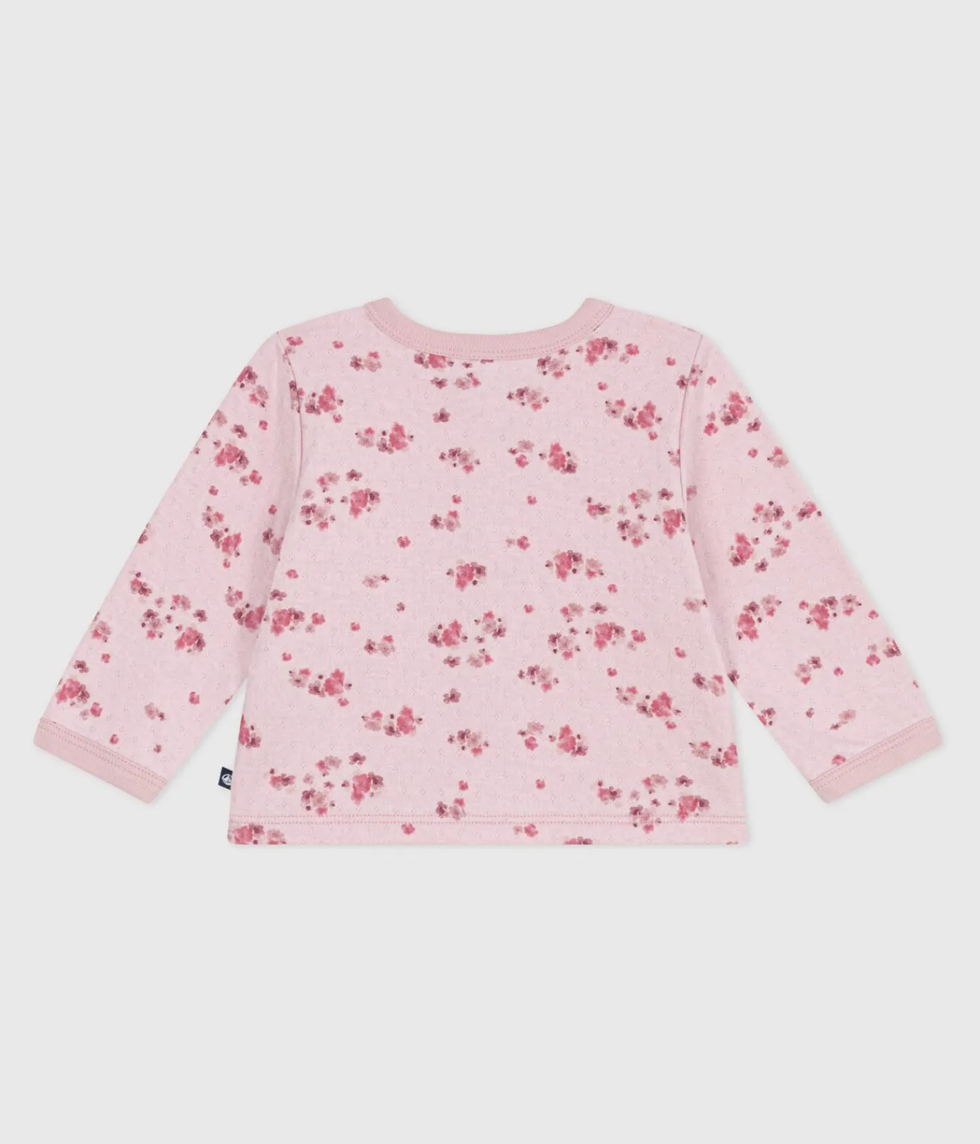 Petit Bateau Pullover, Cardigans*Baby-Cardigan aus Baumwolle mit Blumenmotiv rosa JOLI/weiss MULTICO