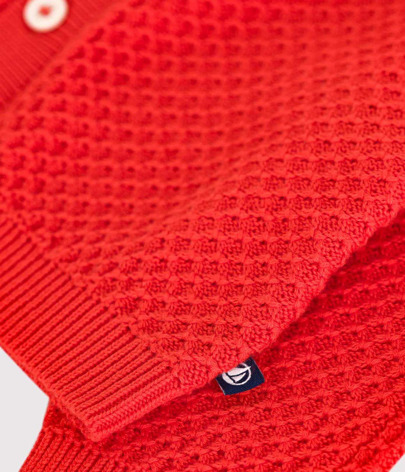 Petit Bateau Pullover, Cardigans*Baby-Cardigan aus Baumwolle mit Zierstrick SPICY