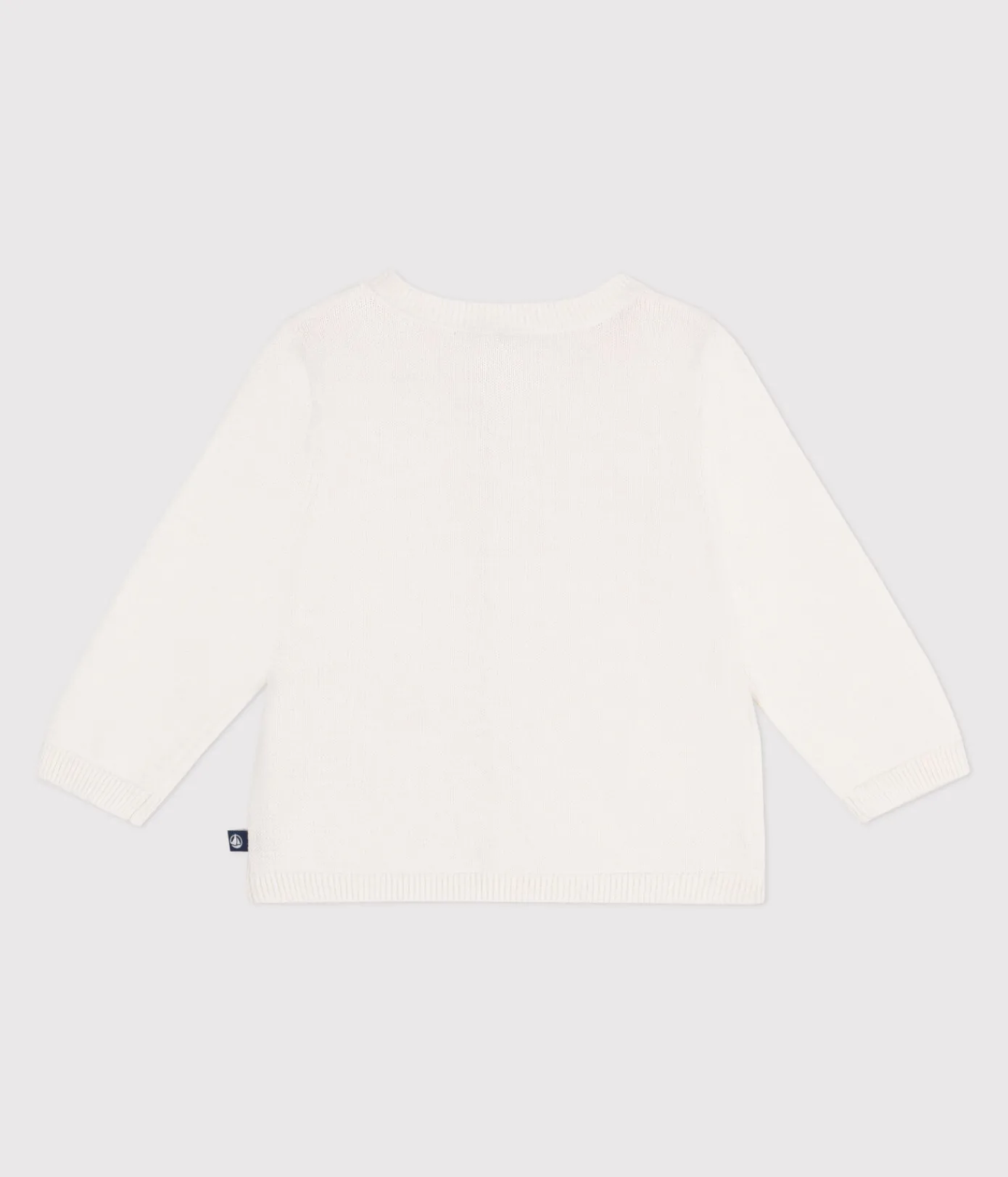 Petit Bateau Pullover, Cardigans*Baby-Cardigan aus Baumwolle mit Zierstrick weiss MARSHMALLOW