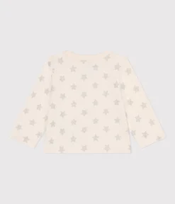 Petit Bateau Pullover, Cardigans*Baby-Cardigan aus Doppeljersey mit Sternenprint beige AVALANCHE/ ARGENT