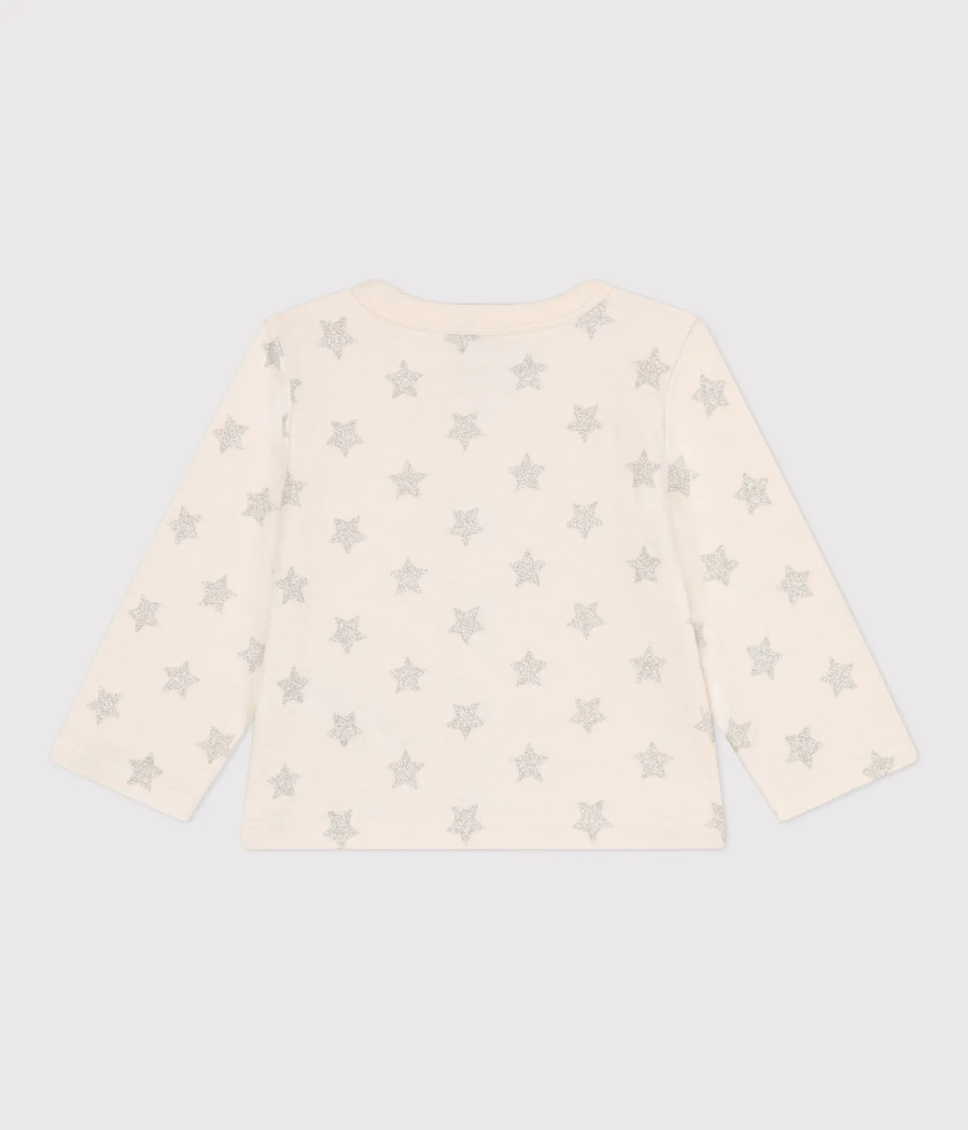 Petit Bateau Pullover, Cardigans*Baby-Cardigan aus Doppeljersey mit Sternenprint beige AVALANCHE/ ARGENT