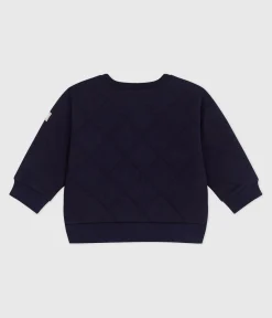 Petit Bateau Pullover, Cardigans*Baby-Cardigan aus einfarbigem festen Baumwollstoff SOIR