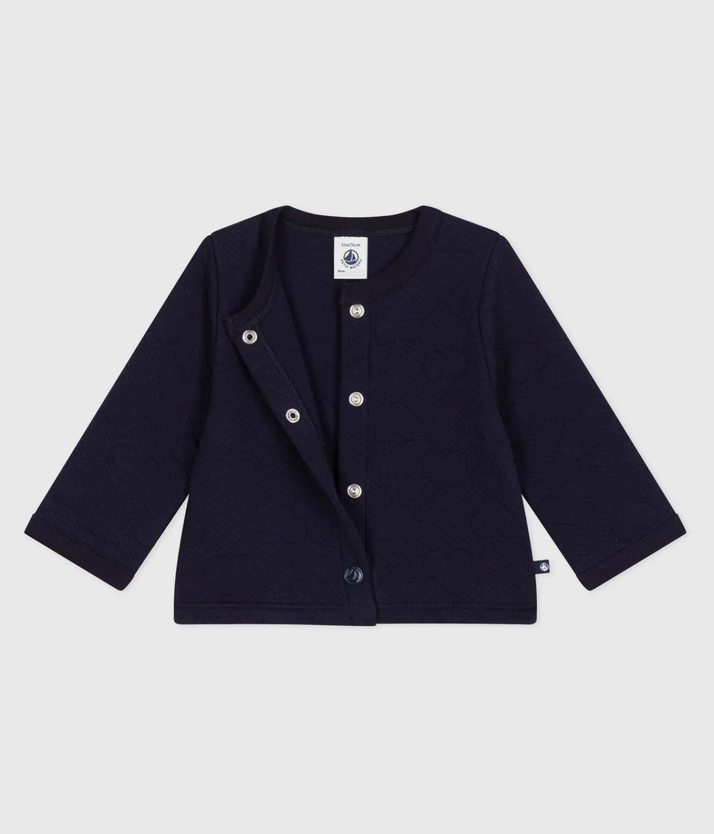 Petit Bateau Pullover, Cardigans*Baby-Cardigan aus festem Baumwollstoff mit Herzmotiv SOIR