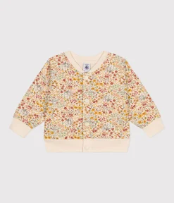 Petit Bateau Pullover, Cardigans*Baby-Cardigan aus gestepptem Doppeljersey weiss AVALANCHE/ MULTICO