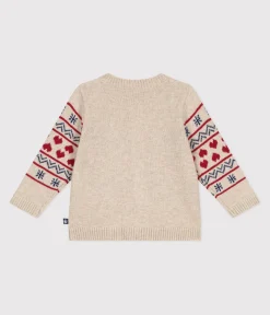 Petit Bateau Pullover, Cardigans*Baby-Cardigan aus Strick mit Wollanteil weiss AVALANCHE/ MULTICO