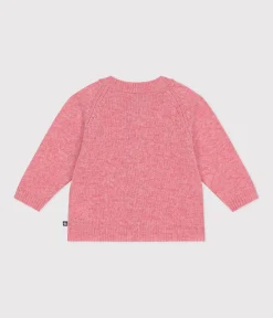 Petit Bateau Pullover, Cardigans*Baby-Cardigan aus Strick mit Wollanteil rosa ROSELINE CHINE