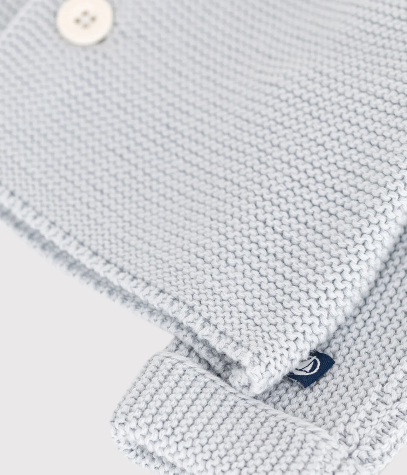 Petit Bateau Pullover, Cardigans|Newborn*Baby-Cardigan kraus rechts gestrickt aus Baumwolle CO2