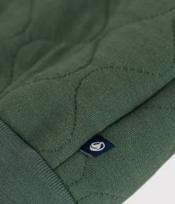 Petit Bateau Pullover, Cardigans*Baby-College-Jacke aus gestepptem Doppeljersey grün CROCO