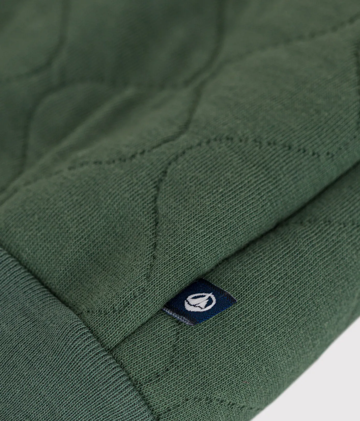 Petit Bateau Pullover, Cardigans*Baby-College-Jacke aus gestepptem Doppeljersey grün CROCO