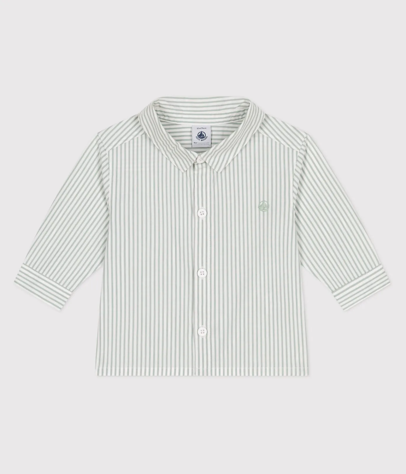 Petit Bateau T-Shirts, Oberteile*Baby-Hemd aus Baumwolle mit Streifen PAUL/ ECUME