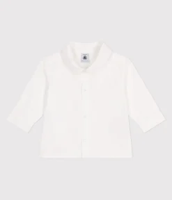 Petit Bateau T-Shirts, Oberteile*Baby-Hemd aus einfarbiger Baumwolle. weiss ECUME