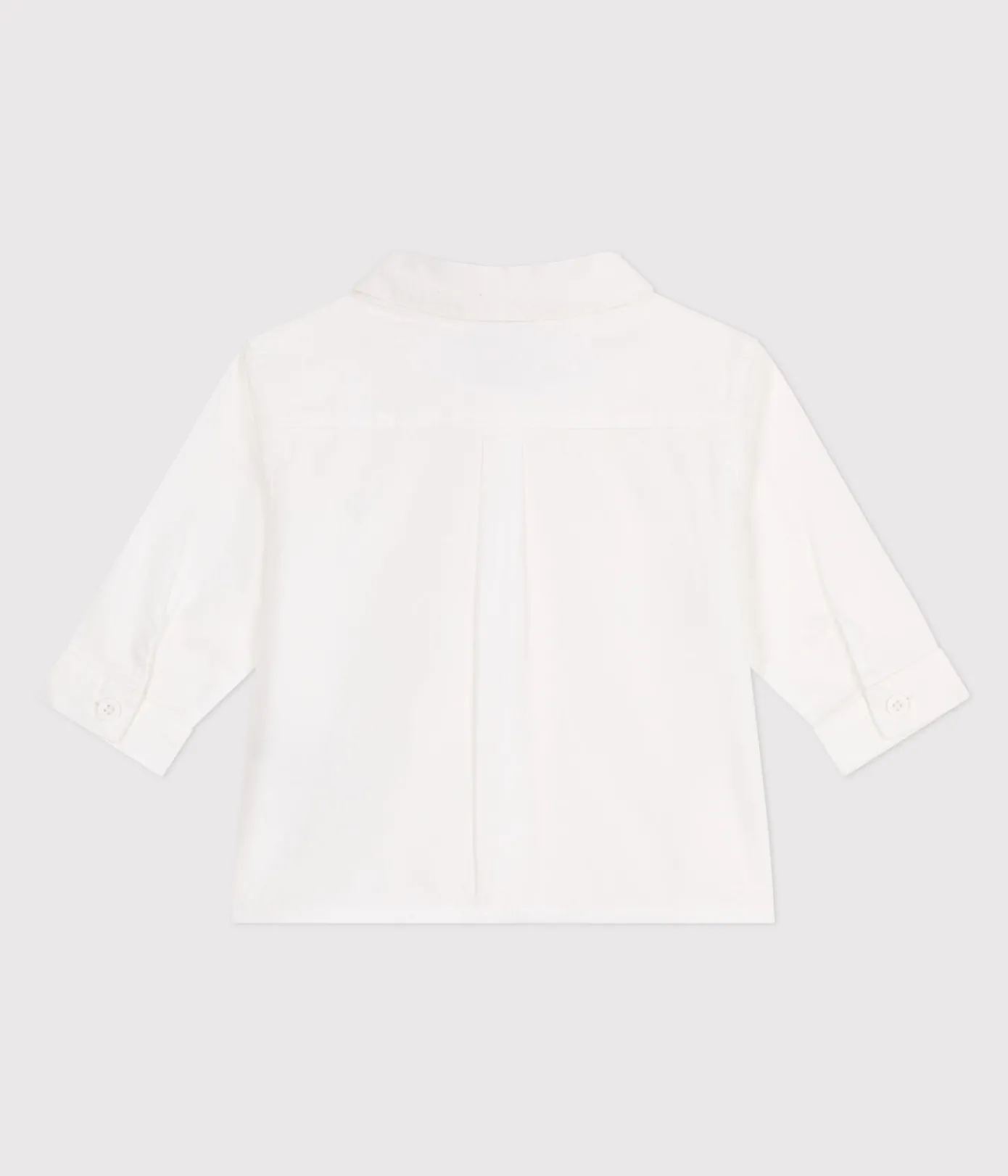 Petit Bateau T-Shirts, Oberteile*Baby-Hemd aus einfarbiger Baumwolle. weiss ECUME