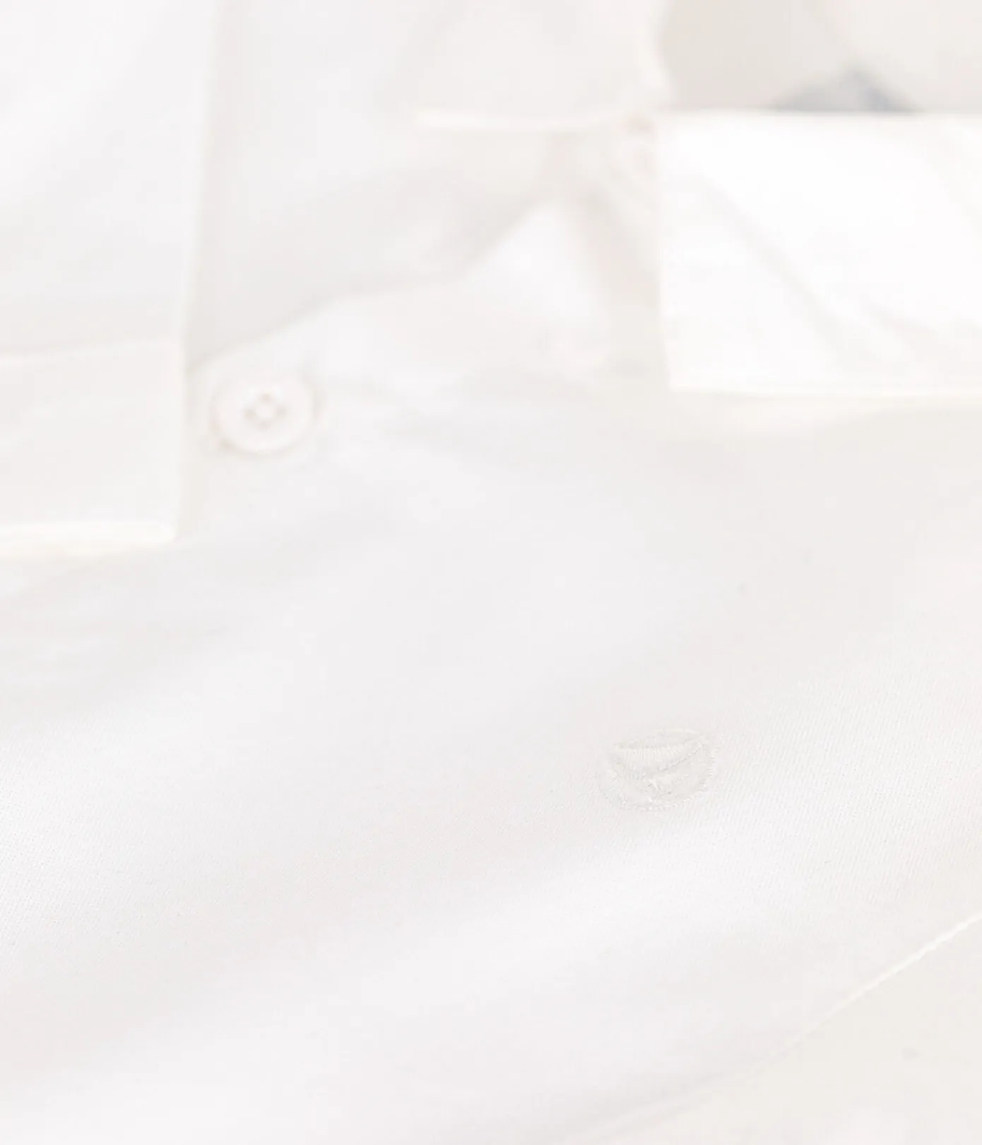 Petit Bateau T-Shirts, Oberteile*Baby-Hemd aus einfarbiger Baumwolle. weiss ECUME