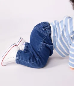 Petit Bateau Shorts, Hosen, Leggings*Baby-Hose aus Denim blau DENIM MOYEN